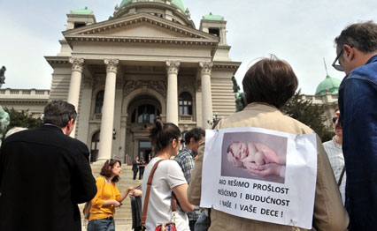 Sa jednog od ranijih protesta roditelja